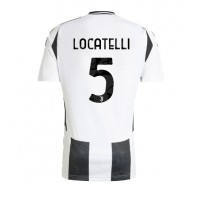 Stroje piłkarskie Juventus Manuel Locatelli #5 Koszulka Podstawowej 2024-25 Krótki Rękaw